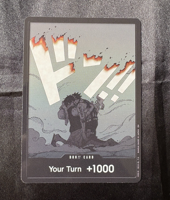 #ad Bandai One Piece Don Card Your Turn 1000 Portgas D. Ace Promo Foil AA $8.00