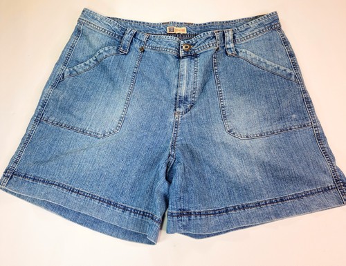 Vintage Y2K Faded Glory Stretch Denim Jeans Shorts Missy Gr. 18 Mom Jeans
