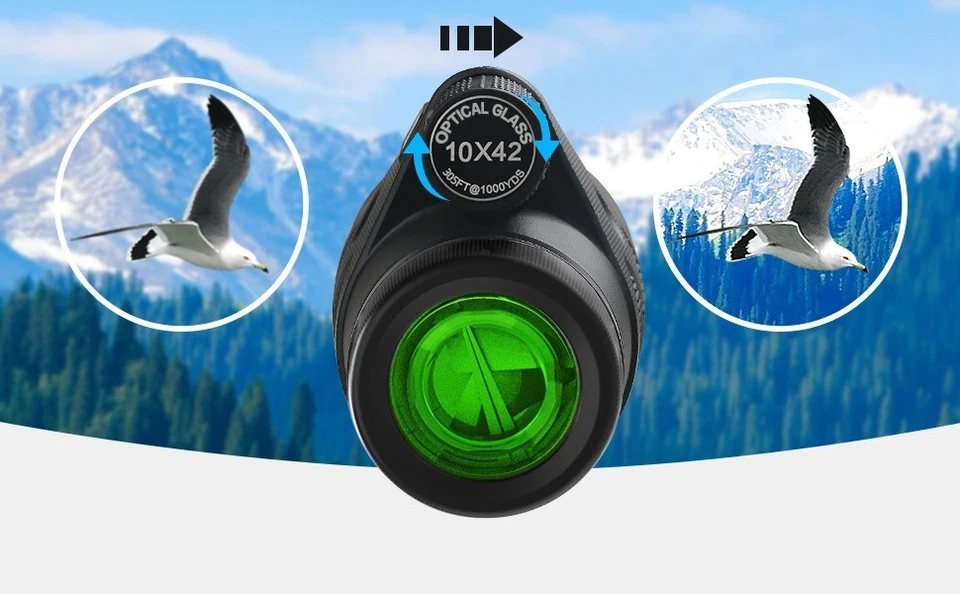 10 x 42 HD Monocular telescope for Bird Watching, Hiking,Hunting,BAK4 prisms - Image 2 of 4