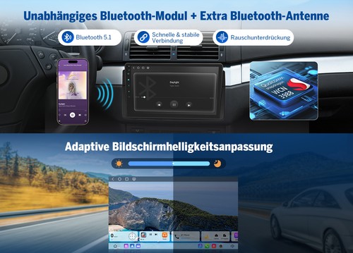 DAB+Eonon E46X6S Android 13 Autoradio Navi CarPlay Für BMW 3er E46 316i 320d 330 - Bild 13 von 24