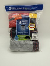 Hanes Boys Soft Tagless Boxer Briefs Soft Wicking Cool Comfort Size Large 14-16