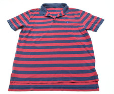 Vintage Polo Ralph Lauren Polo Shirt Mens XL Red Blue Striped Short Sleeve