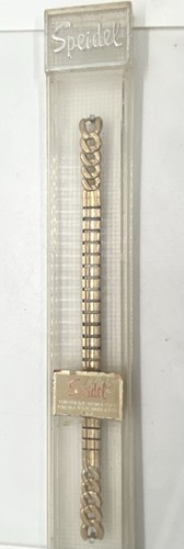 New SPEIDEL Unique Watch Band Gold Ladies Hook Ring End Expansion Short 4-3/4L - Bild 3 von 6