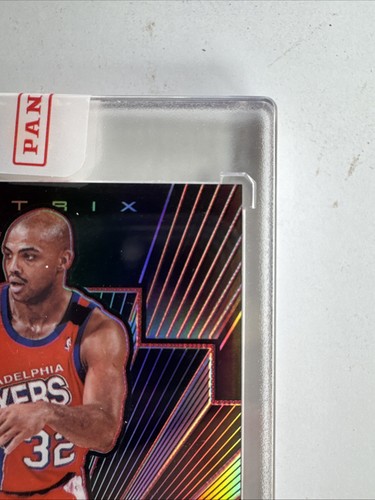 Charles Barkley 5/5 2019 Obsidian Matrix Electric Etch Red Auto HOF Bookend! - Bild 4 von 10