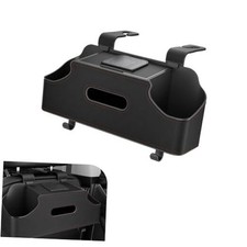 Car Backseat Organizer, 3 in 1 Multifunctional Double Cup Holder 1 PC Black