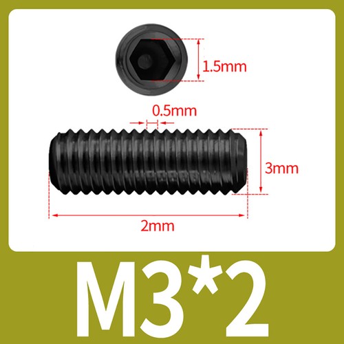 M1.6 - M24 Black/Nickle Palted Grub Screws Cap Point Hexagon Allen Key Socket - Picture 36 of 205