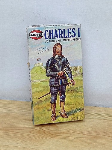 Vintage 1970s Airfix Charles I - 1:12 Scale Figure Model Kit - Opened - unbenutzt