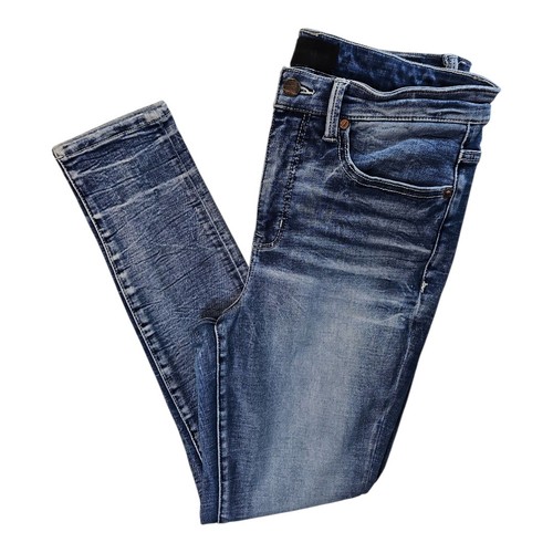 Schnalle schwarz Fit No. 75 Skinny High Rise Acid Wash Jeans Gr. 28