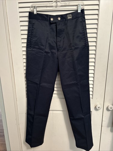 Vintage VERSACE navy Trousers Pants Ladies Size 30 44 - 第 1/7 張圖片