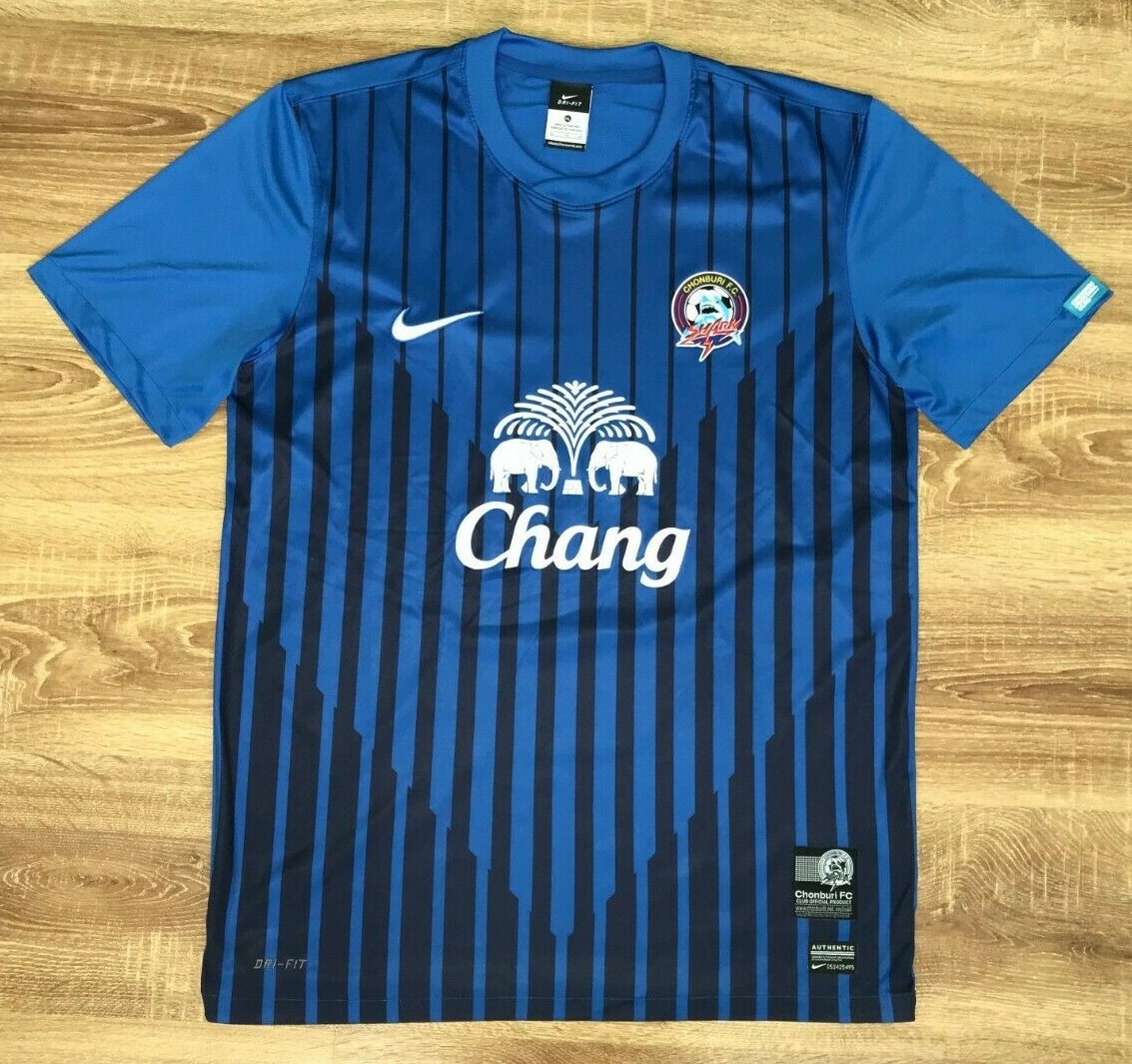Chonburi Tiburones Tailandia 2012 Muy Raro Home Camisa Tamaño XL Chonburi Tiburones Tailandia 2012 Muy Raro Home Camisa Tamaño XL