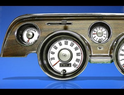 White Face Gauges for 1967-1968 Ford Mustang METRIC KPH KMH - Picture 3 of 4
