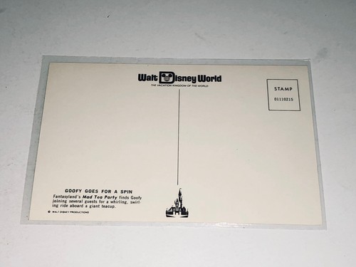 Postal cromada de Walt Disney World Goofy Goes For A Spin O112 - Imagen 2 de 4