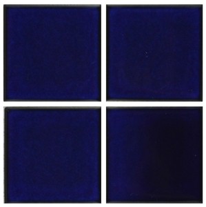 1 Sample 3x3 Royal Blue Black Border Tile For Countertop Backsplash Image Is Loading 1 Sample 3x3 Royal Blue Black Border Tile