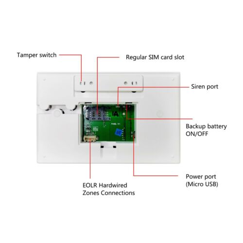 4G+Wifi App Control Wireless Home Security DIY Alarm System+Solar/Powered Siren - Picture 2 of 5