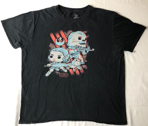 Funko Pop Tees Star Wars Last Jedi Rey and Friends Size XL - Bild 1 von 5
