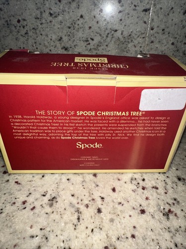SPODE ÁRBOL DE NAVIDAD/TAZA ADORNO TOTALMENTE NUEVO EN CAJA - Imagen 8 de 9