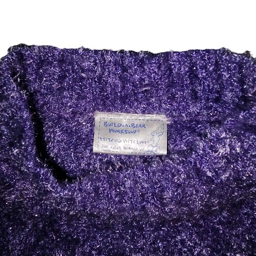 Gonna Build A Bear in finta pelle nera e borsa per gattini viola sfocata - Foto 5 di 7