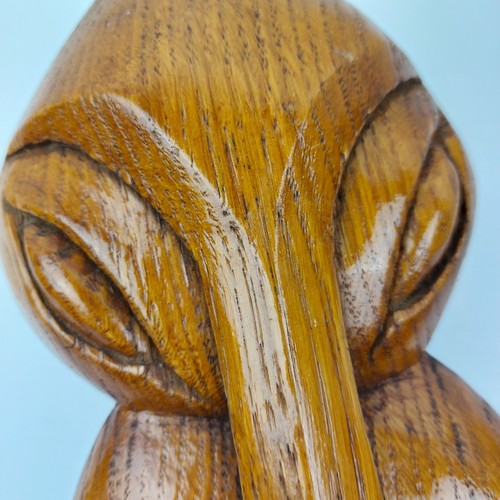 Abstract Tribal Face Wall Art – Surrealist African Hand-Carved Wooden Mask - Bild 8 von 10