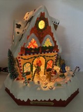 Animated Christmas gingerbread house extra large size holiday living tested