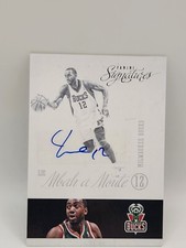 LUC MBAH A MOUTE Auto 2012-13 Panini Signatures Basketball #176 Bucks