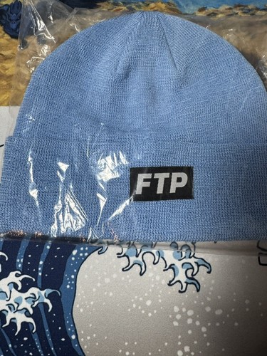 FTP Heat Sensitive Logo Beanie Light Blue -  White Brand NEW Sealed In Bag - Picture 2 of 4