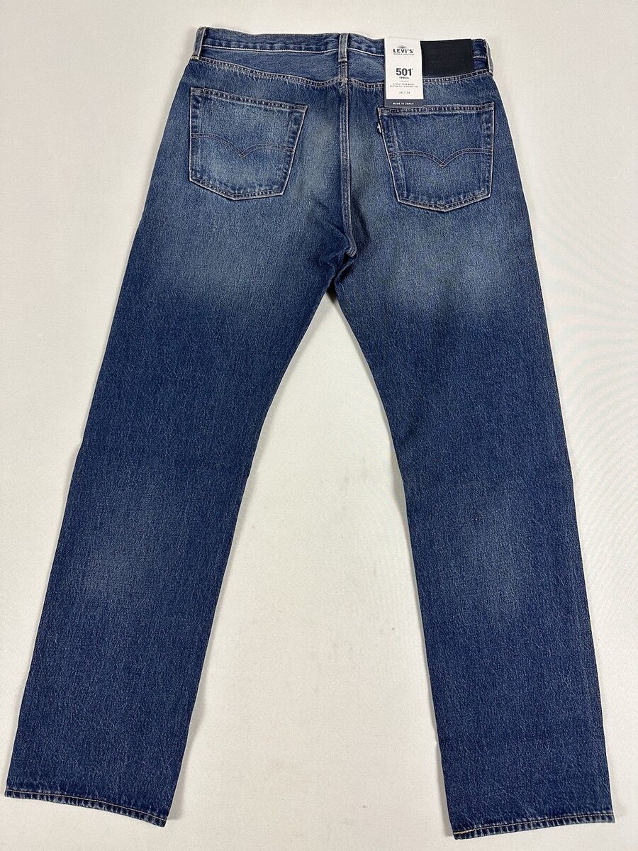 LEVIS MADE AND CRAFTED LMC 1980'S 501 JEANS FJORD DARK WASH LEVIS MADE AND CRAFTED LMC 1980'S 501 JEANS FJORD DARK WASH
