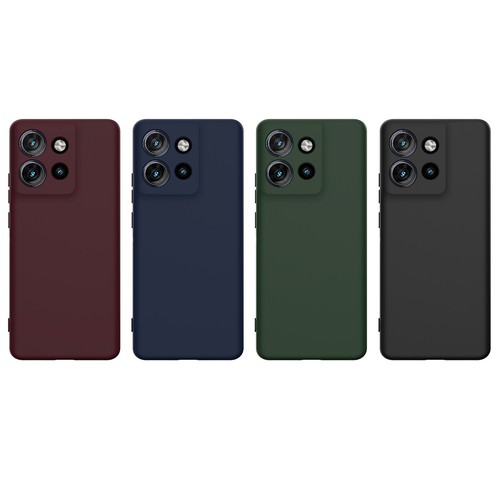 For Motorola Edge 50 Neo, Magnetic Skin Touch Feel Liquid Silicone Cover Case - Picture 2 of 20