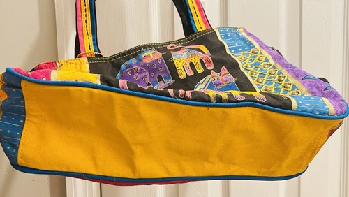Laurel Burch Fantástico Felinos Tótem Gato Bolso de Hombro Bolso de Mano Multicolor Nuevo con Etiquetas - Imagen 13 de 16