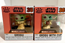 Star Wars Mandalorian Funko Minis Grogu 35 Grogu with cup 36 Figure Mini Mystery
