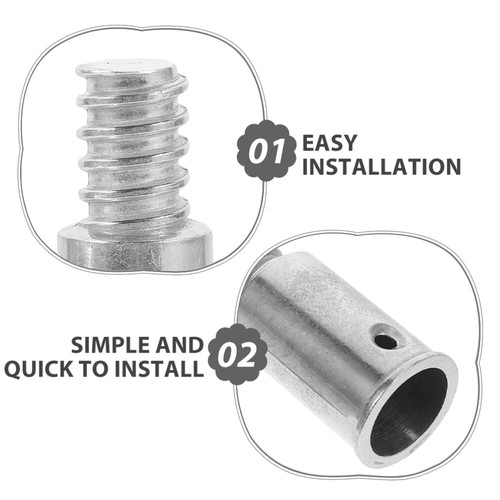  6 Pcs Gewindeanschluss Moppgriffteil Mopp-Verlängerungsstange Mit Gewindespitze - Imagen 12 de 12