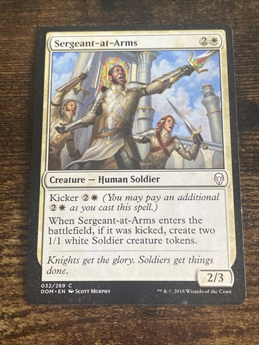 Sergeant-at-Arms (032) Dominaria MTG Magic The Gathering L10516* - Picture 1 of 2