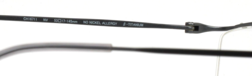 CHARMANT CH16711 NV Navy Mens Half Semi Rimless Eyeglasses 53-17-145 B:34 AS-IS - Picture 8 of 16