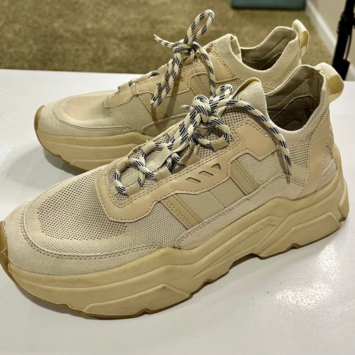 Zapatillas deportivas H&M beige gruesas talla 9 - Imagen 3 de 6