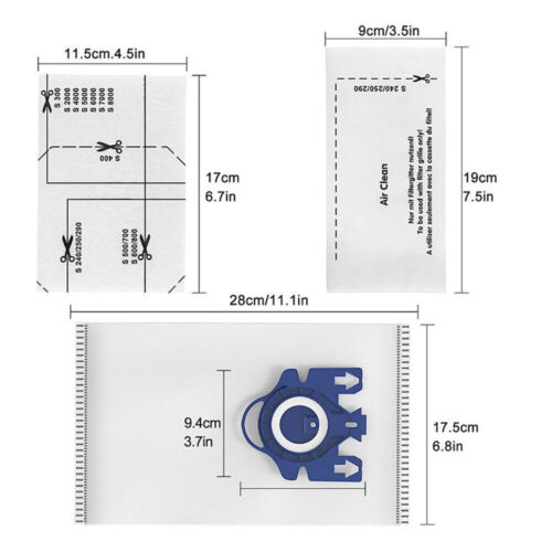 12/24/48X Vacuum Dust Bags for Miele Filter Replacement FJM GN S2 S5 S8 C1 C2 C3 - Picture 9 of 15