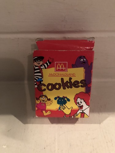 Rare McDonalds Play Food Pretend McDonaldland Grimace Happy Meal Cookies & Box - Picture 4 of 5