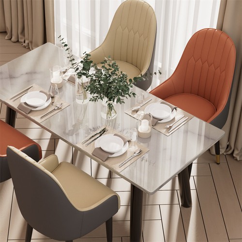 2X Modern Kitchen Dining Room Chairs Comfortable Sitting Chair Set Arch/Flat Top - Picture 4 of 24