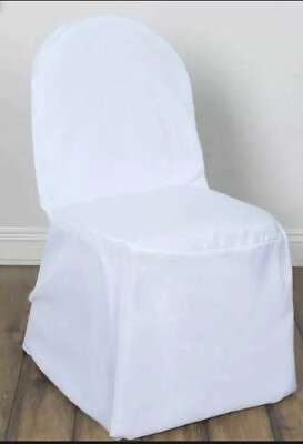 30 PC Round Top PolyesterBanquet Chair Cover New In