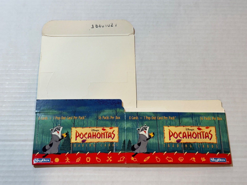 1995 SKYBOX DISNEY POCAHONTAS CARTE COLLEZIONABILI SCATOLA VUOTA VINTAGE - Foto 2 di 4