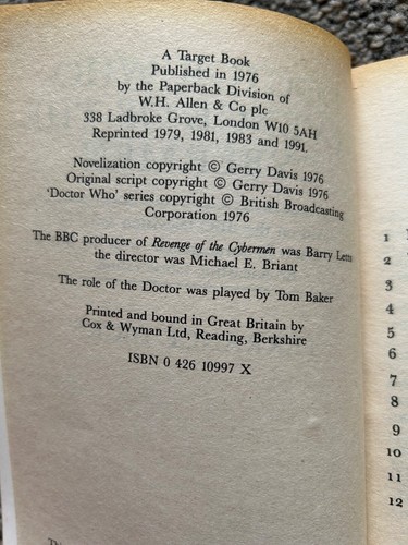Doctor Who Target Blue Spine Bücher Variantenliste 20+ Variationen wählbar - Bild 10 von 126