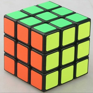 3 layers Magic Cube Puzzle Black Shengshou LingLong 46