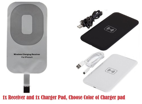 Wireless Esterno Ricarica Caricabatterie Pastiglia Ricevitore per IPHONE 5 5s 5c - Imagen 33 de 100
