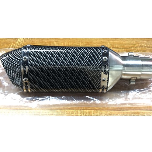 310mm Motorcycle Exhaust Tips Street Bike Modified Short Tail Muffler Pipe 51mm - Picture 3 of 10