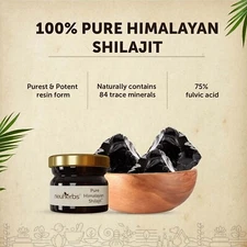 Pure 100% Himalayan Shilajit, Soft Resin, Organic, Extremely Potent, Fulvic Acid