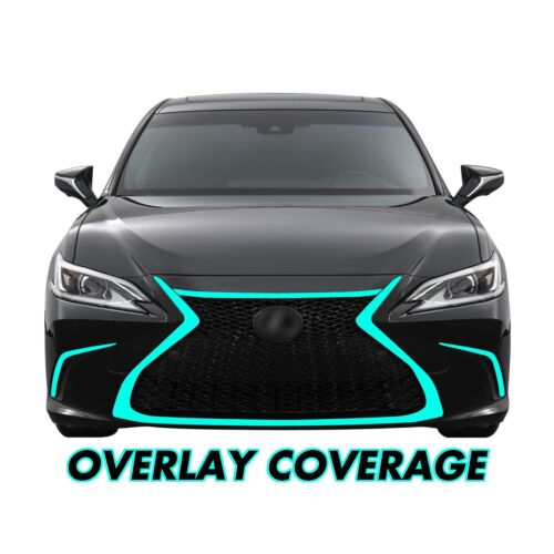 Superposición de apagón de eliminación de cromo para Lexus ES 2019+ parrilla delantera y moldura de luz antiniebla - Imagen 2 de 5