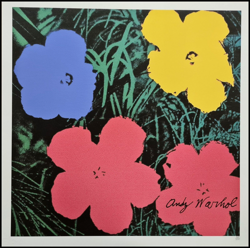 ANDY WARHOL * Flowers * lithograph * 50x50 cm * limited # 328/500 CMOA signed - Bild 1 von 10