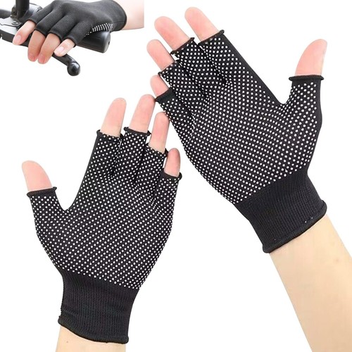 Breathable Half-Finger Workout Gloves for Fitness Yoga Cycling Training - Picture 7 of 10