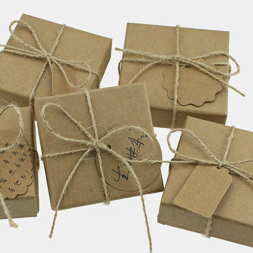 400' Premium Ganz Natürliche Jute Garn Schnur Schwerlast Schnur Seil Handwerk Geschenk Zum Selbermachen - Bild 9 von 11