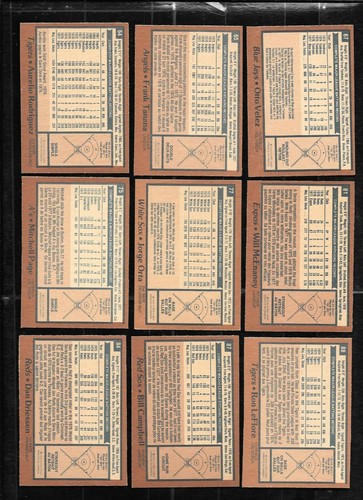 1978 OPC O PEE CHEE TOPPS MLB BASEBALL CARD ERROR & VARIATION 1-121 SEE LIST - Picture 177 of 249