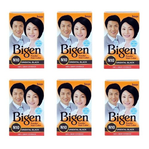 6x Bigen Powder Hair Color N10 Oriental Black, 6 gm Free & Fast Ship - Picture 3 of 3