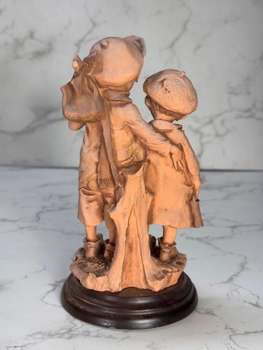 Vintage Giuseppe Armani Sculpture Statue Hobo Two Children ''The Orphans'' Rare - Picture 6 of 8